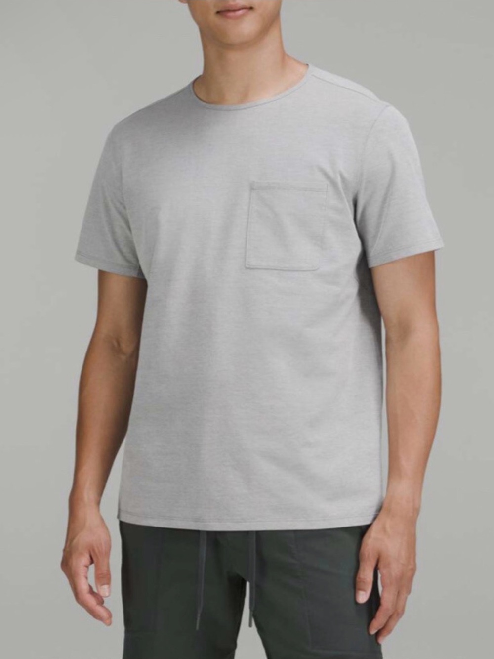 Men's Lululemon Chest Pocket Relaxed Fit Tee Grey